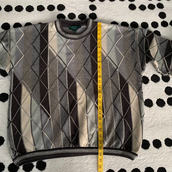 Vintage Tundra Sweater Medium Grunge Grandpa Dad 90s Biggie Crew Neck Pullover - Picture 10 of 12